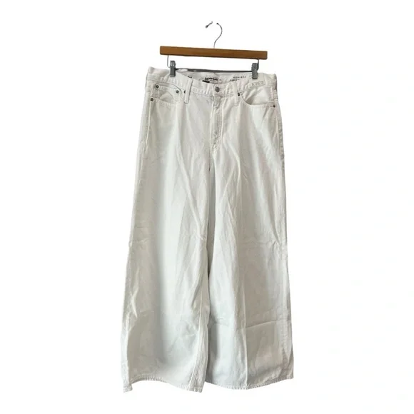 J.Crew High-rise Super Wide-leg Jeans in White Womens Size 31 and 32 NEW BX951 - Picture 8 of 15